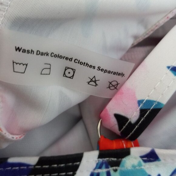 Floryday Floral One-Piece Swimsuit Adjustable Straps Beaded Bodice Details NEW - Picture 5 of 8